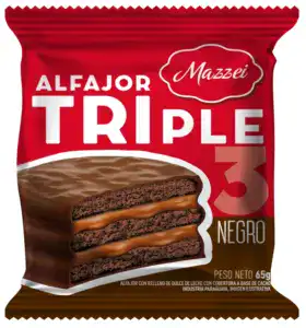 MAZZEI - ALFAJOR TRIPLE 65GR
